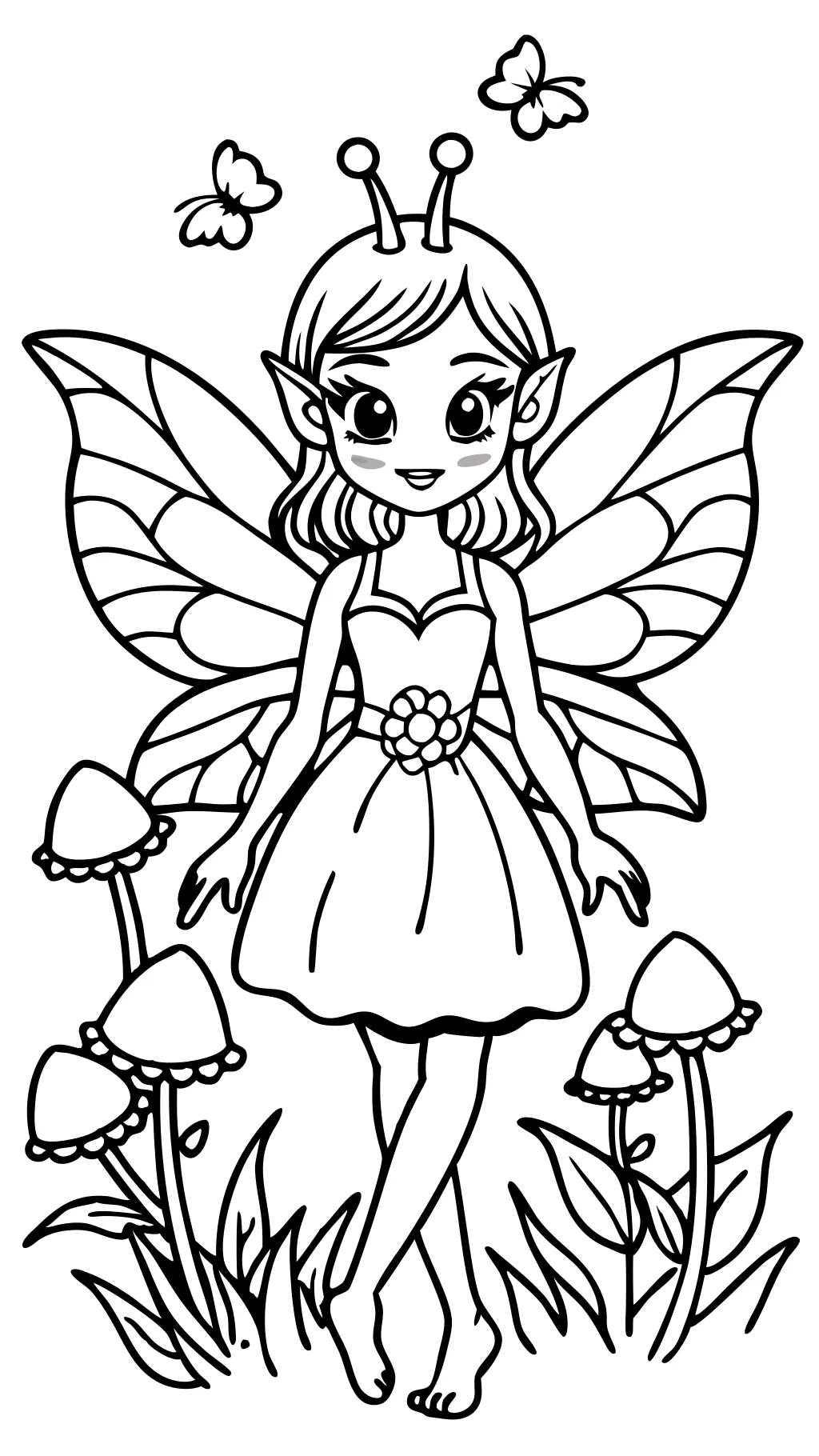 detailed fairy coloring pages for adults